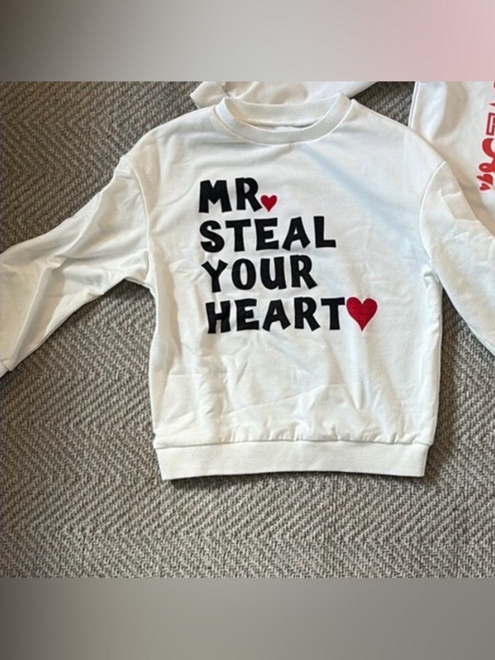 • SHEIN Valentine’s Day sweatshirt